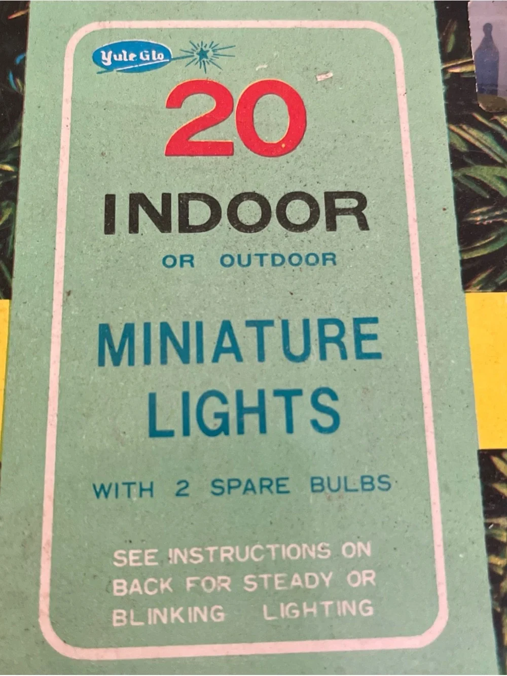 Vintage Yule Glo Mineature String Lights Indoor Outdoor 3 Boxes